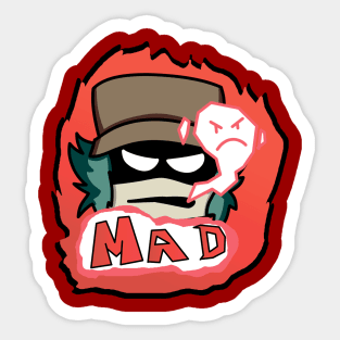 of Fnf Garcello mod character graffiti Mad Sticker